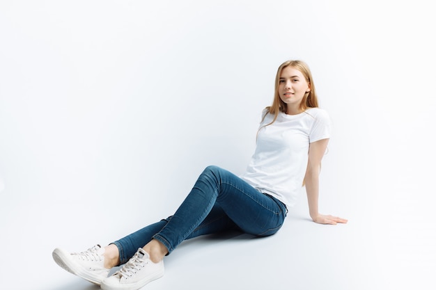 Young girl posing and smiling