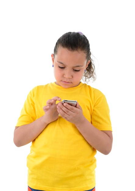 Young Girl Using Her Mobile Phone