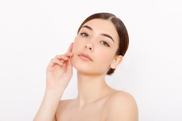 Young girl with clear skin