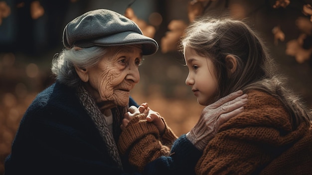 A young girl and a young girl holding hands