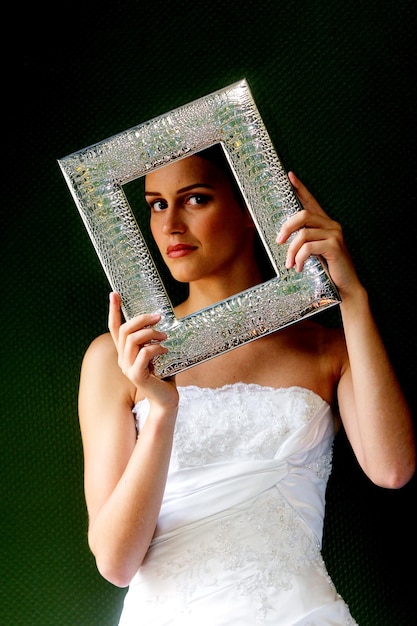 Young girls pose with silver jewelry