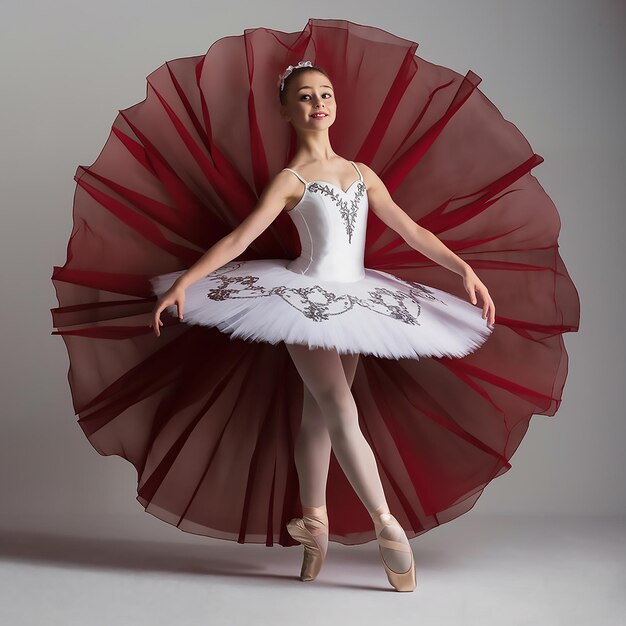 A young graceful ballet dancer Premium AI generated image A young graceful ballet dancer Premium AI generated image