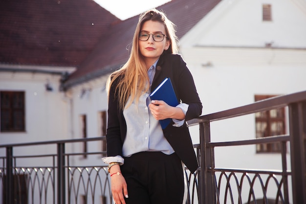 A young graduate girl in search of work.