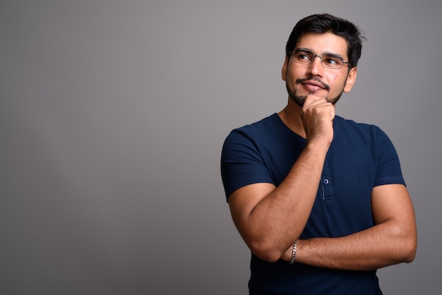 young handsome bearded Persian man 