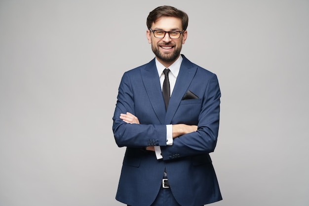 Photo young handsome businessman wearing suit