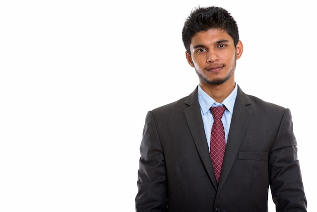 Photo young handsome indian businessman