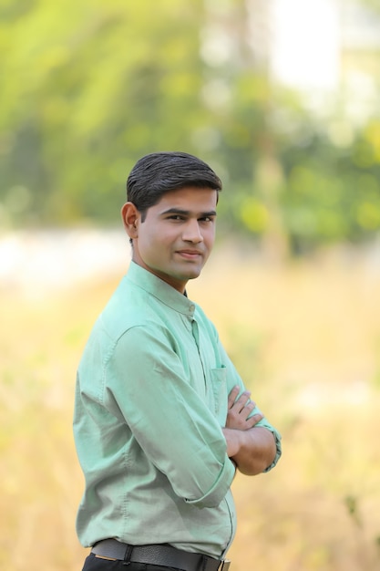 Young handsome indian man