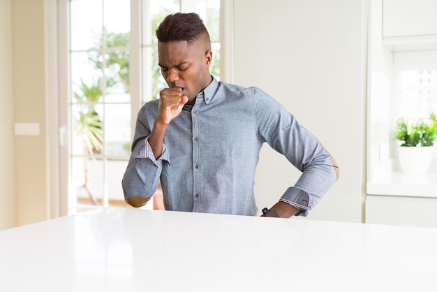 Young handsome man doing gesture