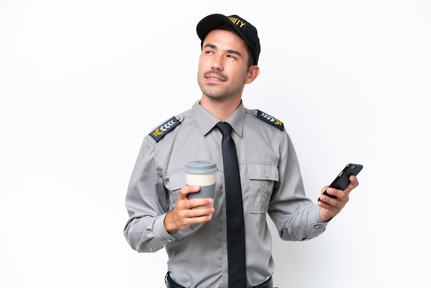 Young handsome man over isolated background