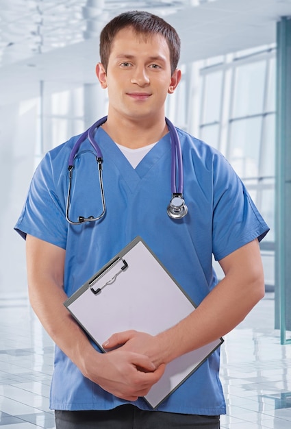 a young handsome medical doctor
