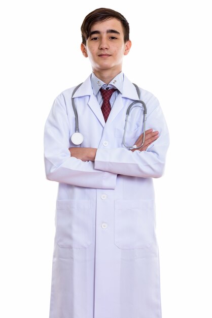 若いハンサムなペルシャの10代の医者
