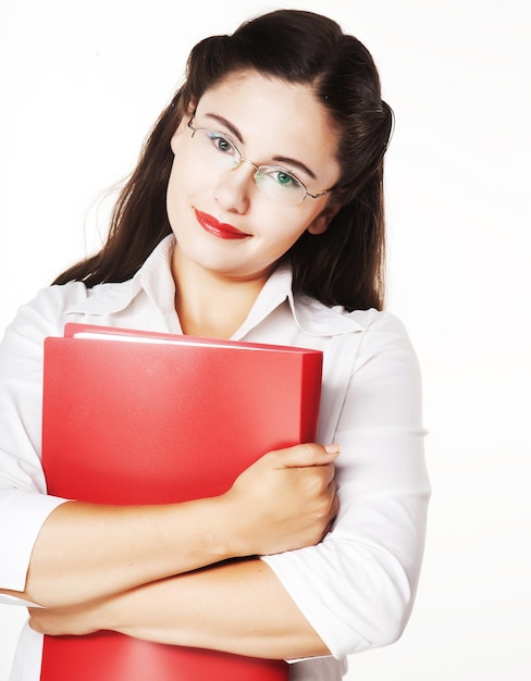 Young happy smiling businesswoman