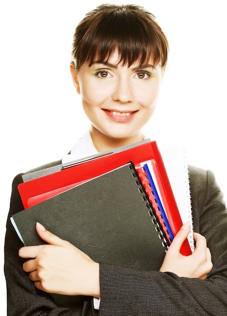 Young happy smiling businesswoman