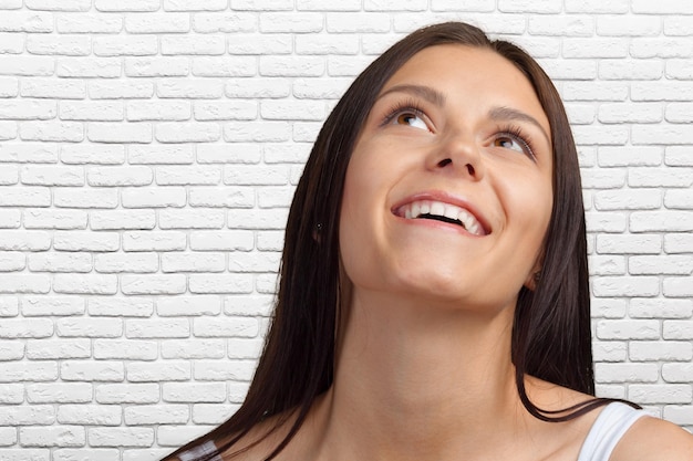 Young happy woman portrait