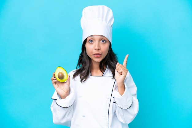 Photo young hispanic woman over isolated background