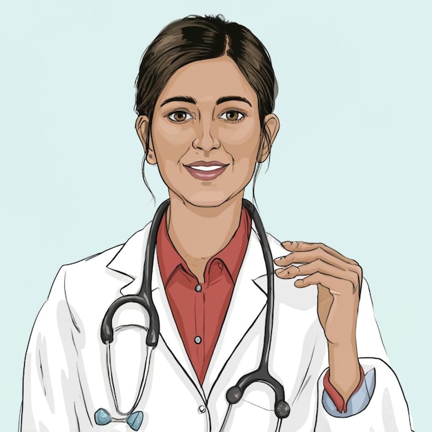 Young Indian female doctor image