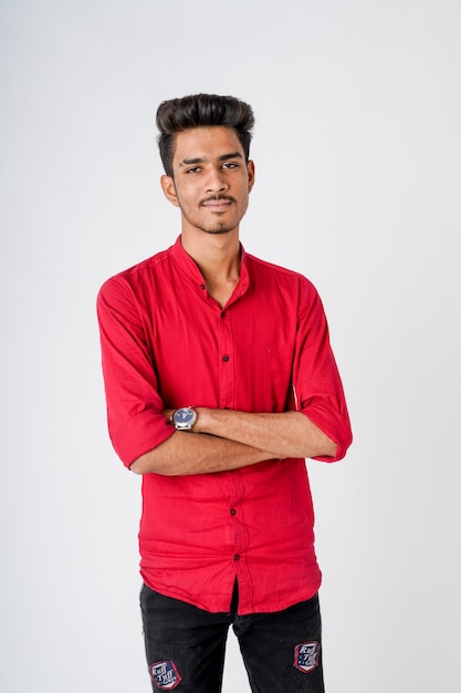 young indian  man showing  expression