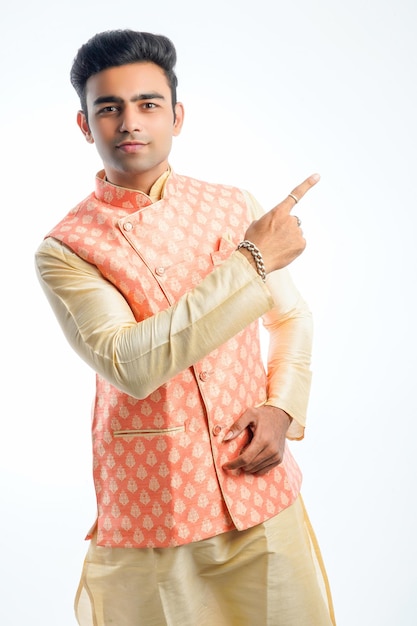 Young indian man on traditional wear