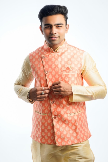 Young indian man on traditional wear