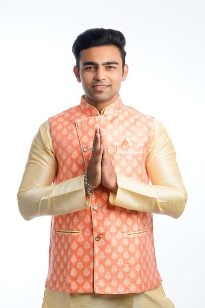 Young indian man on traditional wear