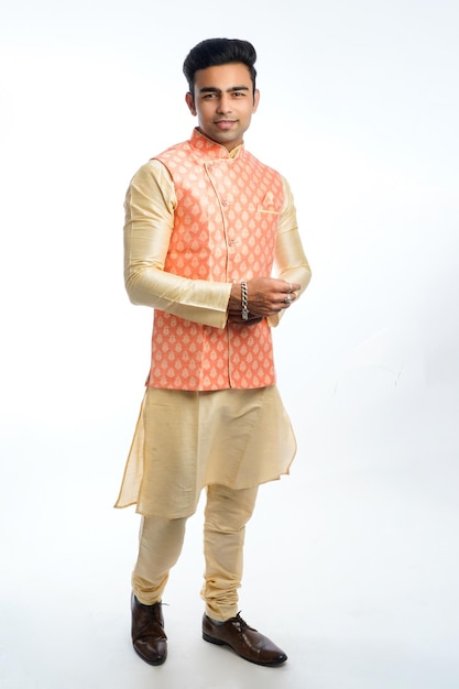 Young indian man on traditional wear