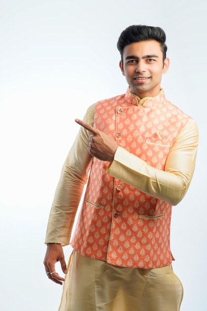 Young indian man on traditional wear