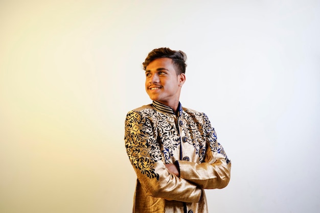 Young indian man in traditional wear