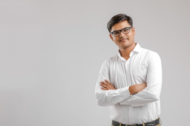 Young Indian man with his arms crossed