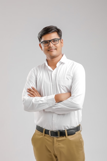 Young Indian man with his arms crossed