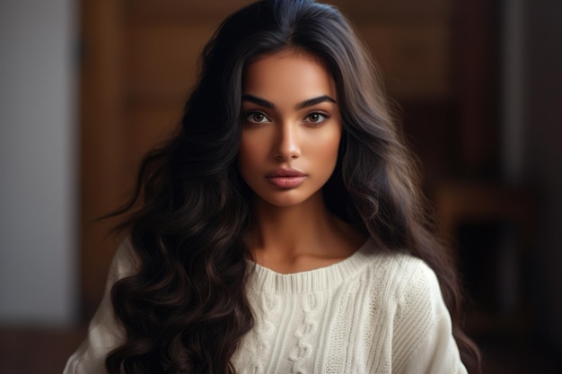 Young Indian woman looking at the camera