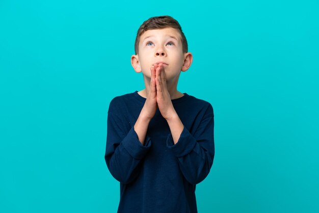 Young kid over isolated background