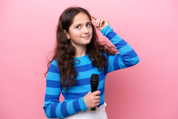 Young kid over isolated background