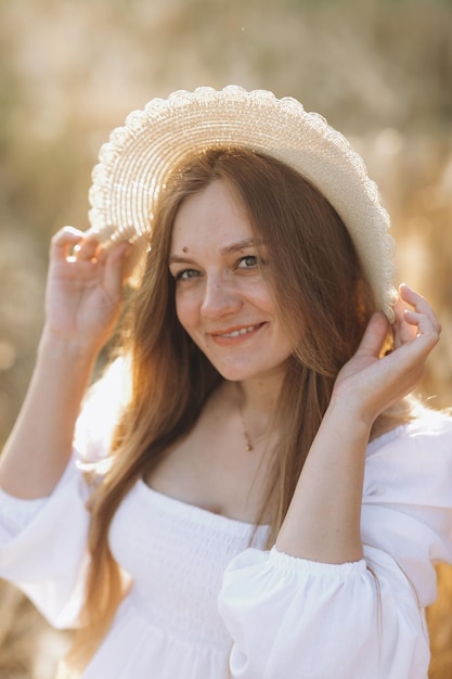 young lady in hat