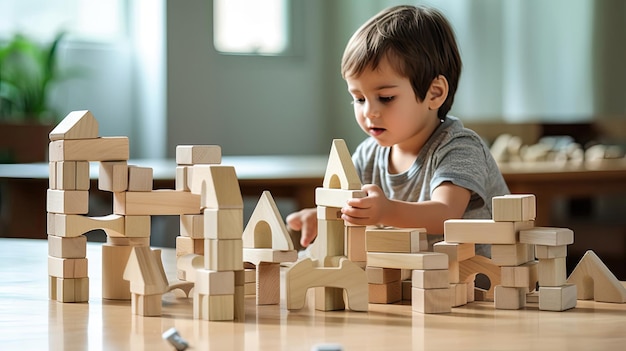 Young learners employ building blocks to gain insight into basic principles their collaborative construction and tactile exploration serving as building blocks Generated by AI