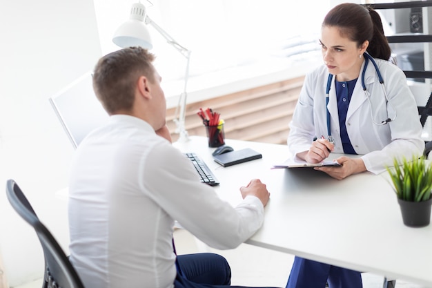 The young man came to see the doctor.