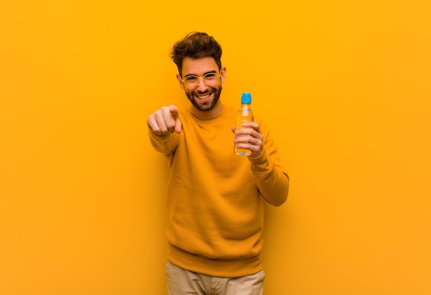 Young man cheerful and smiling