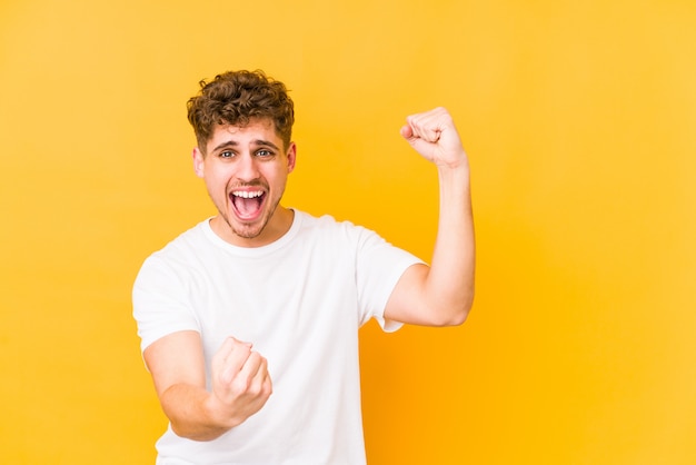 young man doing a funny expression