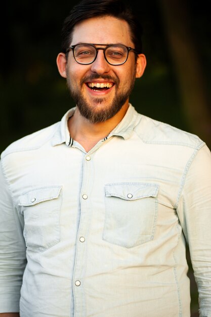 Young man emotional portrait