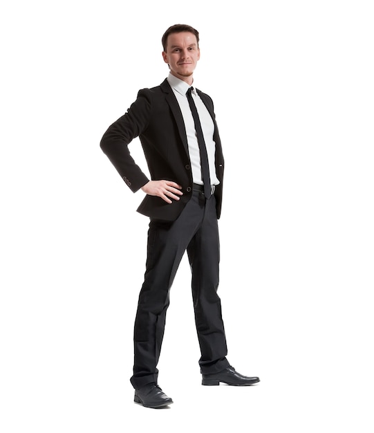 Young man formal wear isolated