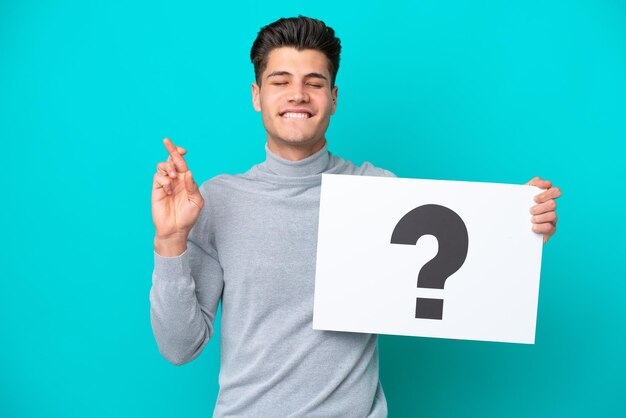 Young Man over isolated background