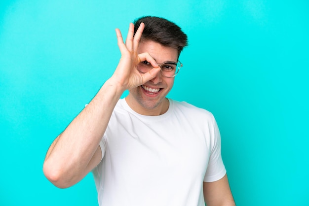 Young Man over isolated background