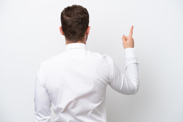 Young man over isolated background