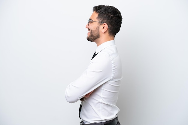 Photo young man over isolated background