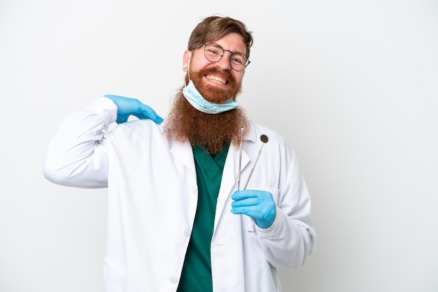 Young Man over isolated background