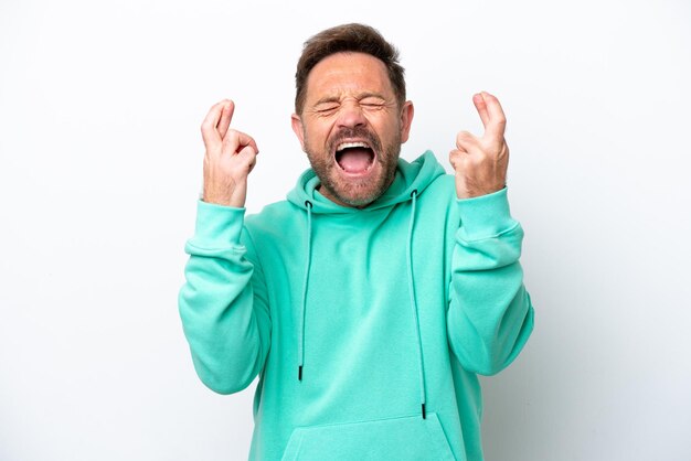 Young Man over isolated background