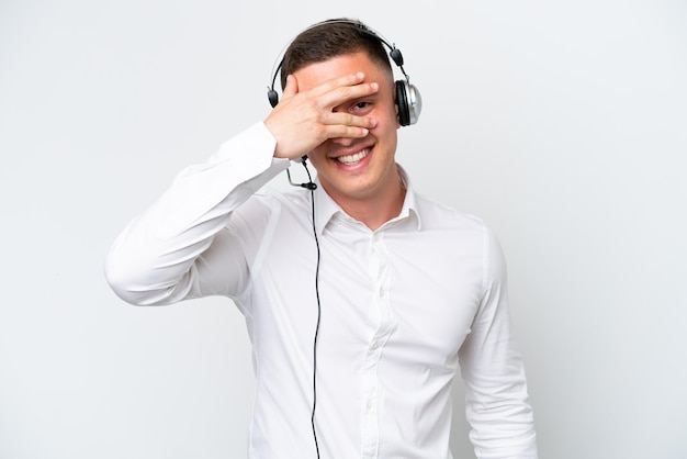 Young Man over isolated background