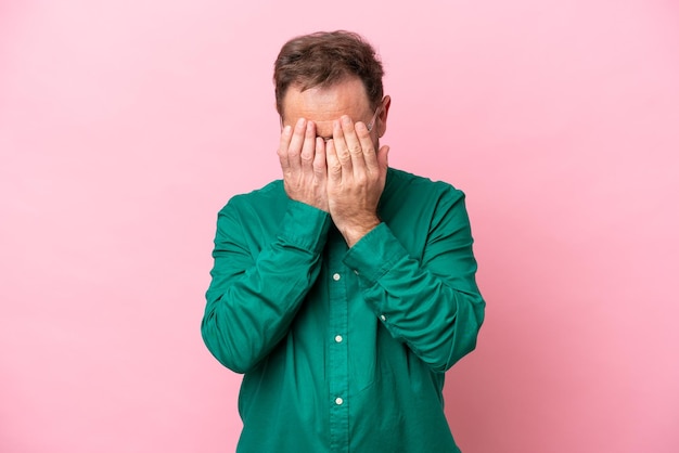 Young Man over isolated background