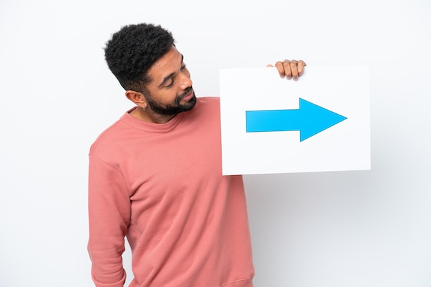 Photo young man over isolated background