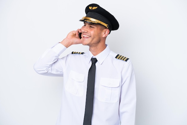 Young Man over isolated background