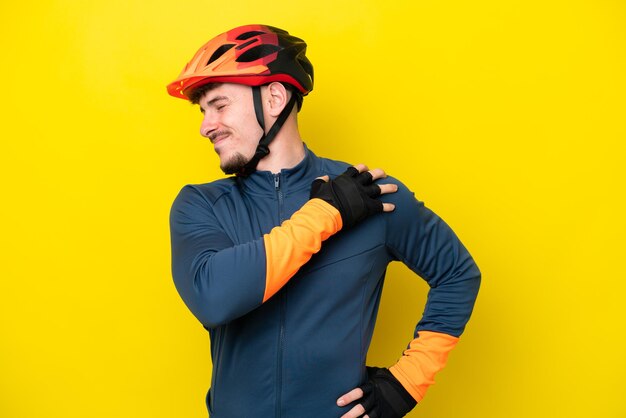 Young man over isolated background